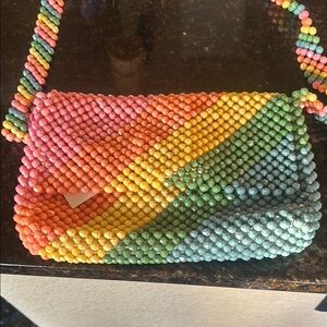 Isaac Mizrahi Colorful Beaded Women's Bag